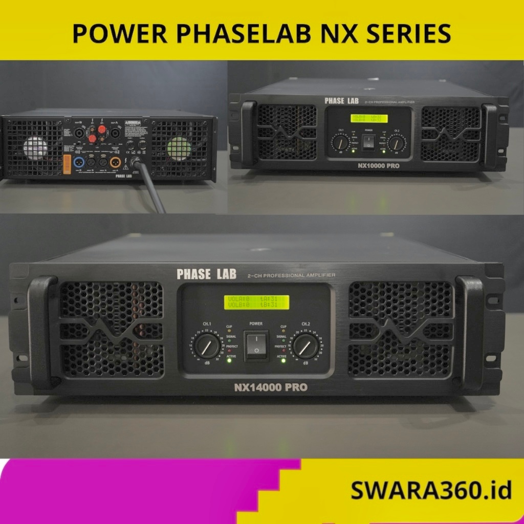 POWER AMPLIFIER PHASELAB NX10000 NX12000 NX14000 NX20000 2channel
