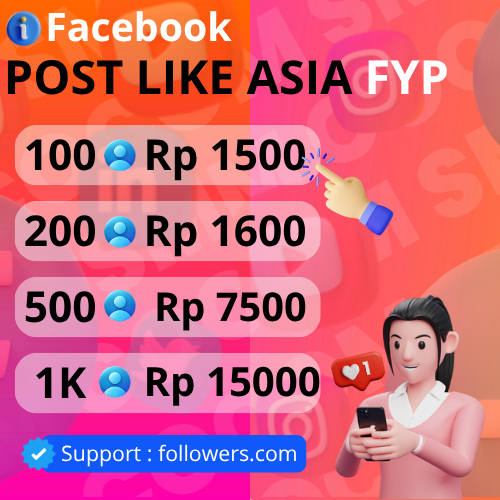 FACEBOOK LIKE INDONESIA POSTINGAN ATAU REELS PERMANEN PROSES CEPAT 24 jam online