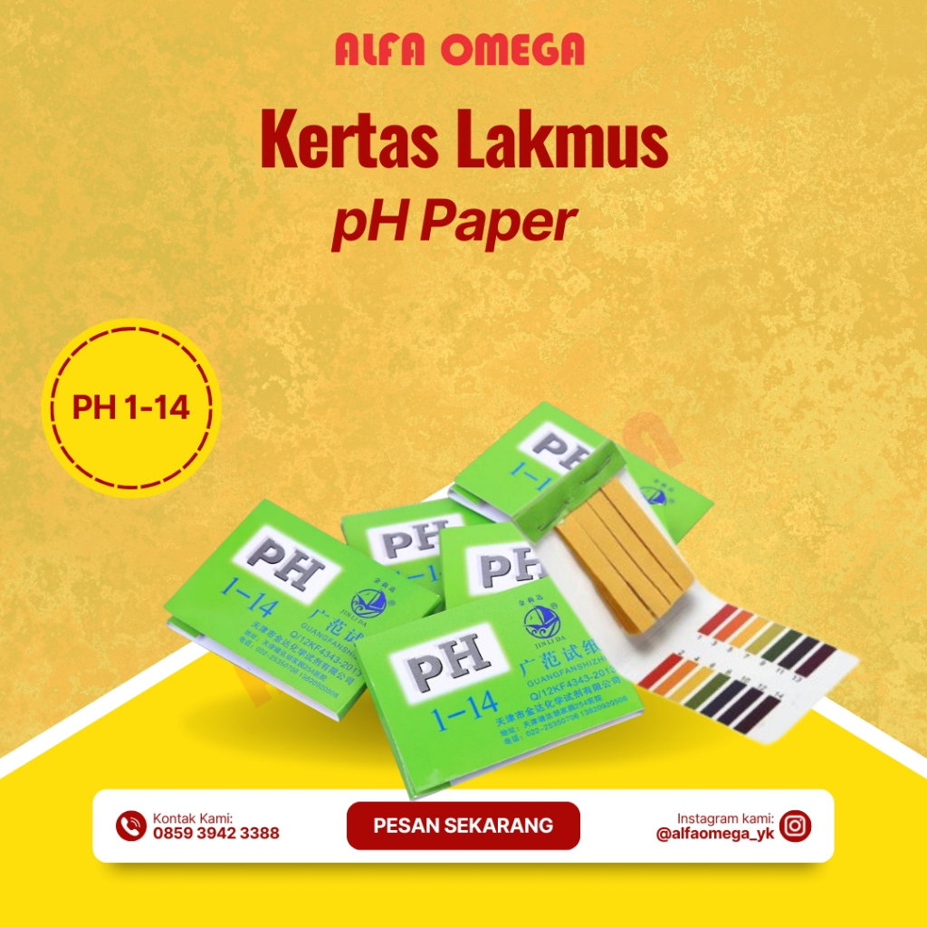 Kertas Lakmus pH 1-14 | pH Paper
