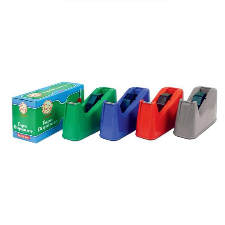 

Tape Dispenser Isolasi LION 50/Pemotong Isolasi Selotip/Tape Cutter WARNA RANDOM
