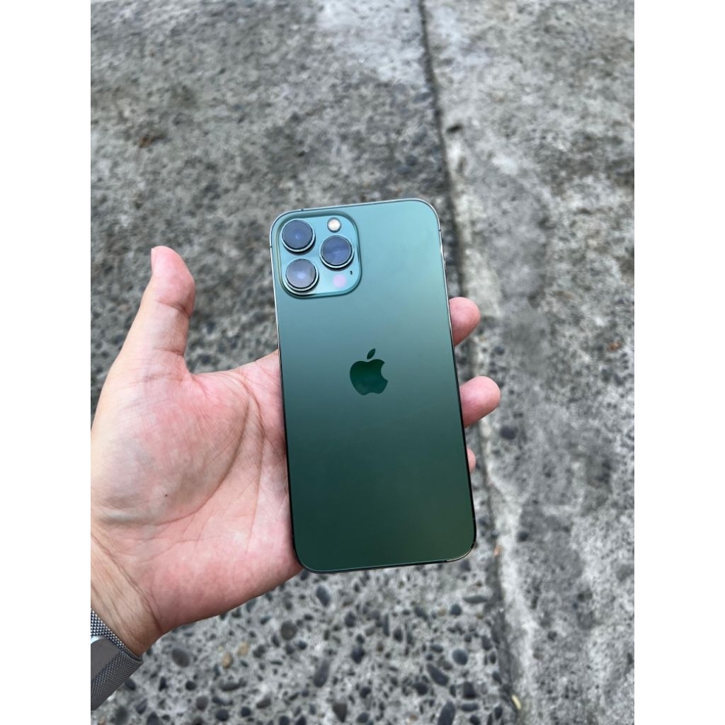 iphone 13 pro max 256gb green bc bh85 ori mantap x setara resmi