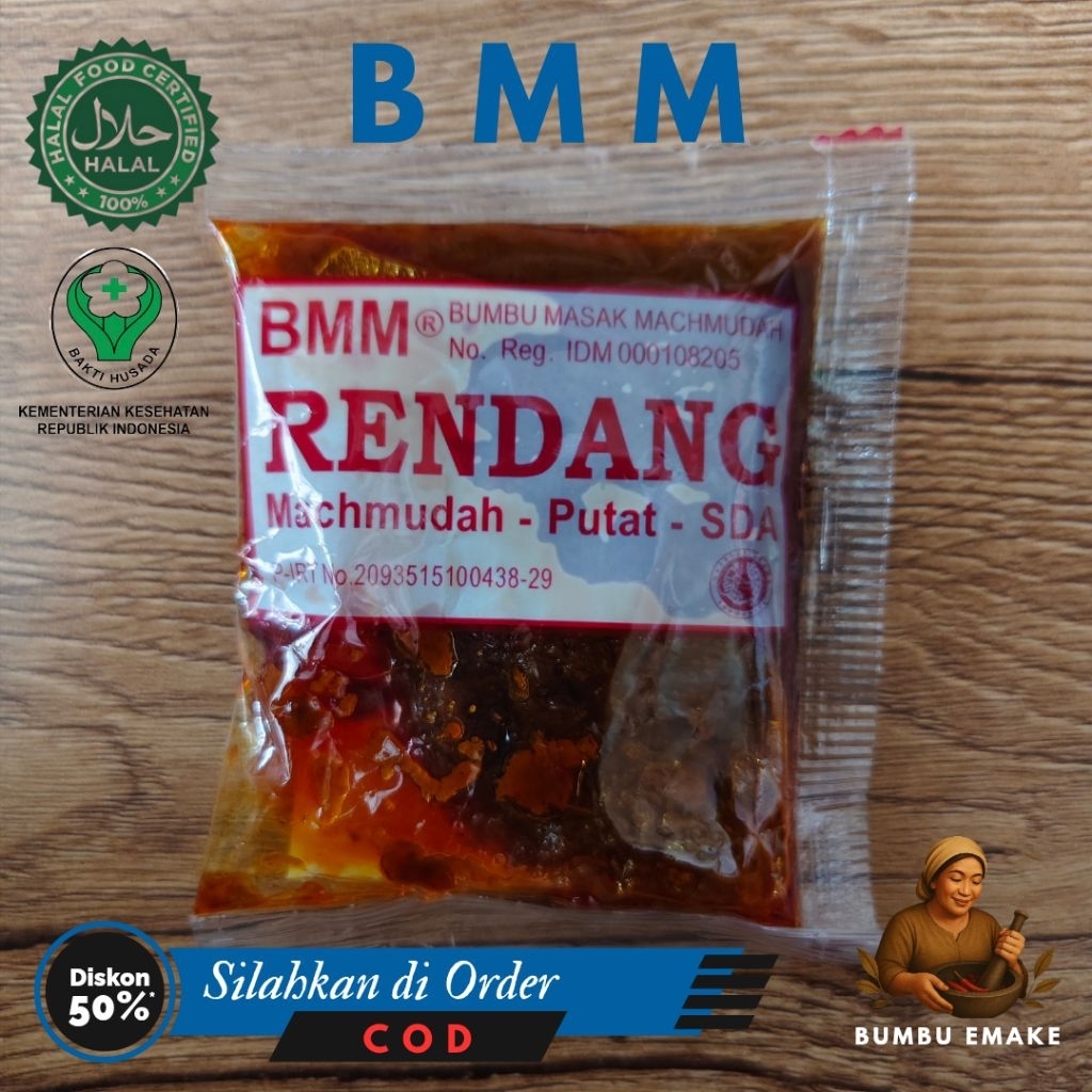 

BMM - ( RENDANG) Bumbu Masak Machmudah Asli dari PUTAT SIDOARJO