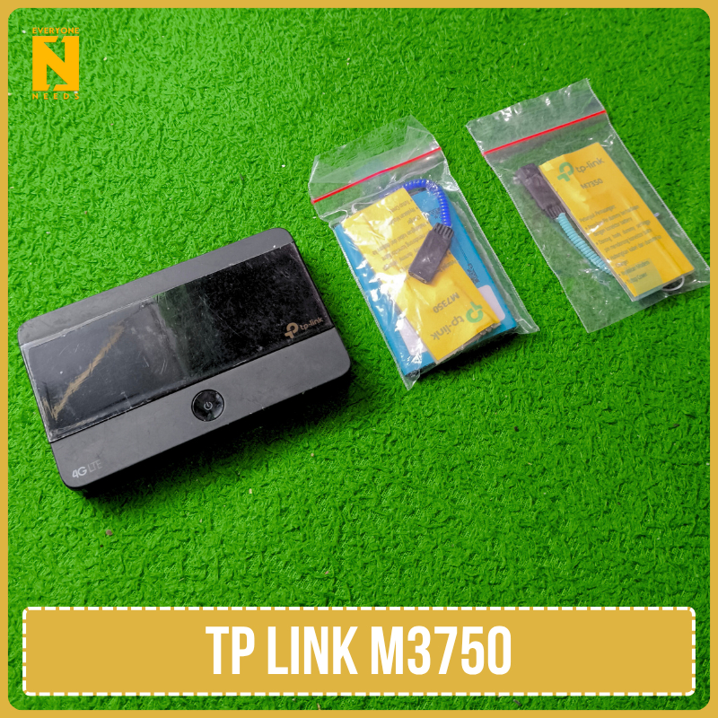 Mifi Modem TP Link M3750 Second All Operator Free 2 Baterai Dummy