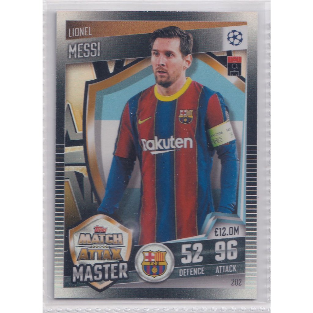 2020-21 Topps Match Attax 101 #202 Match Attax Master Lionel Messi