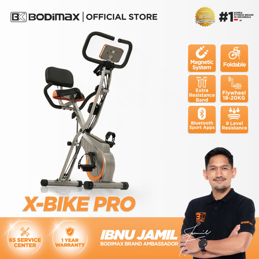 BODIMAX X-BIKE Pro Sepeda Statis /Alat Fitness/Sepeda Statis/Magnetic X-Bike