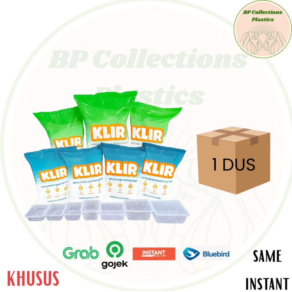 1 DUS THINWALL BOX 500ML 650ML 750ML 1000ML 1500ML 2000ML 3000ML RECTANGLE SQUARE PERSEGI PANJANG KO