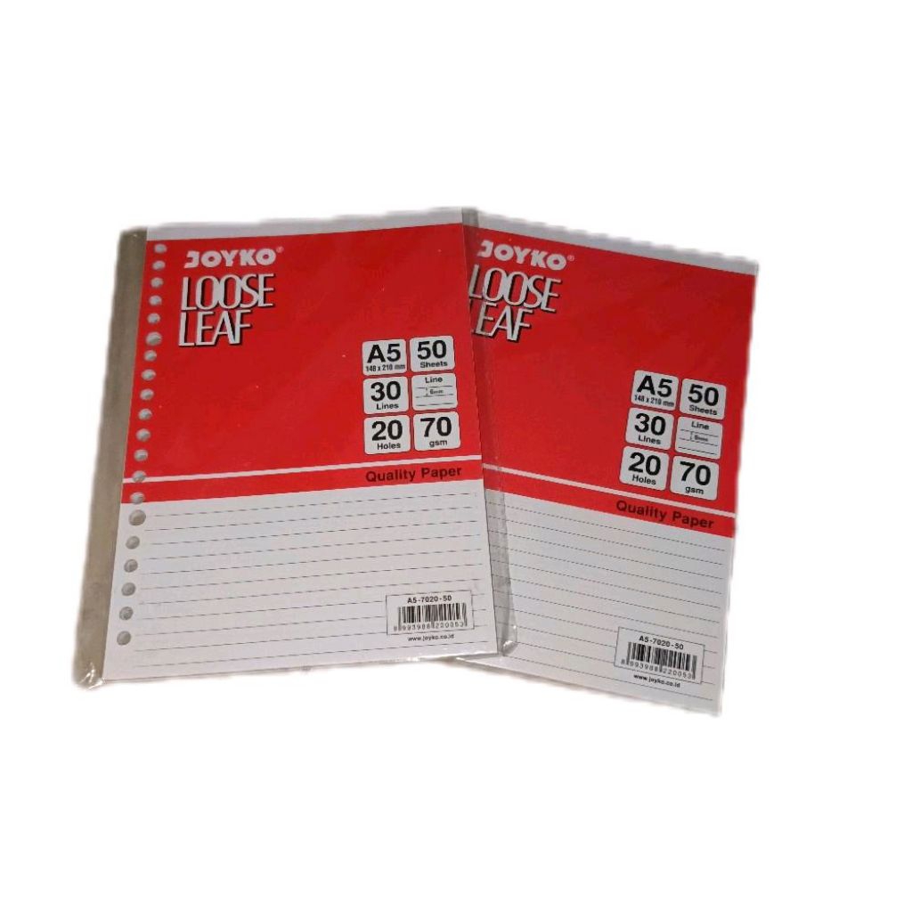 

Isi buku binder A5 merk joyko isi 50 lembar