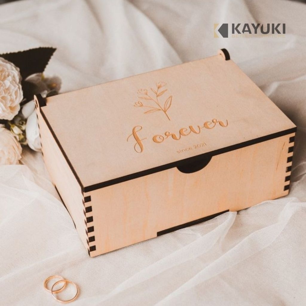 

Kotak Box Hampers Kayu Plywood Laser Cut / Custom Logo