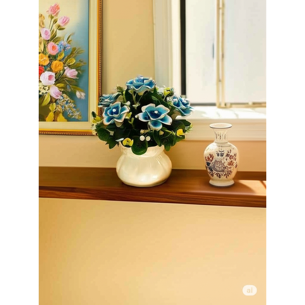 VAS BUNGA KERAMIK DAN BUNGA KERAMIK MEWAH