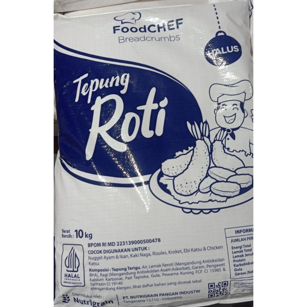 

Tepung Roti HALUS 10kg - breadcrumbscrumbs Foodchef – sameday/instant only