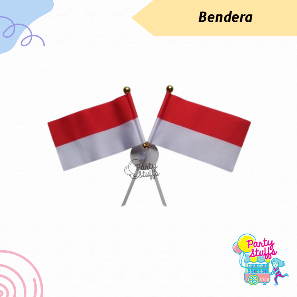 Bendera merah putih / tempelan kaca mobil / Hiasan dekorasi 17 agustus / Hiasan Dekorasi Kemerdekaan