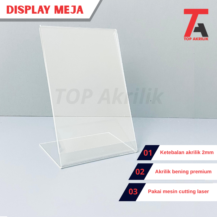 

DISPLAY BROSUR, MENU AKRILIK A6 & A5 BROSUR TIPE L
