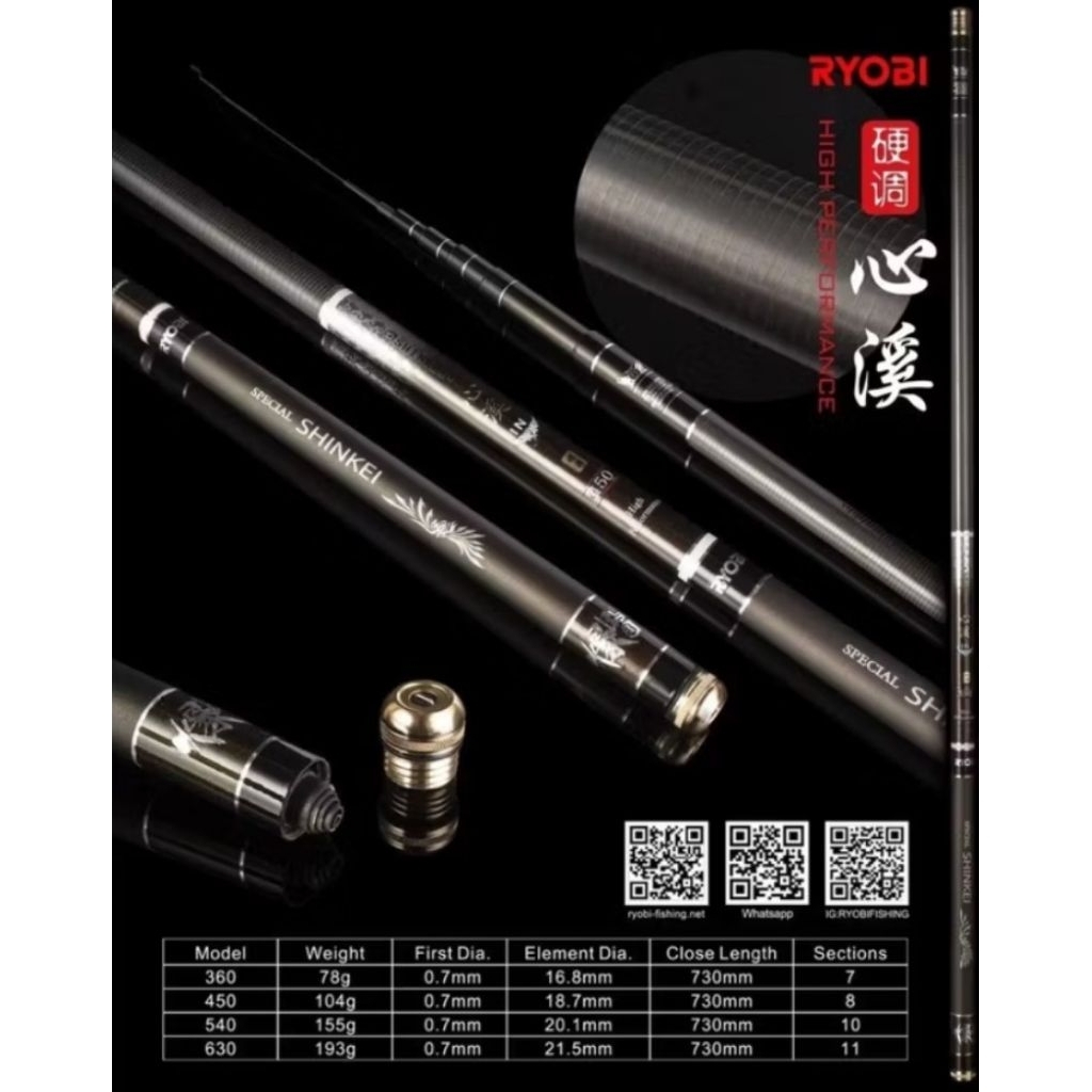 Joran tegek Ryobi spesial shinkei