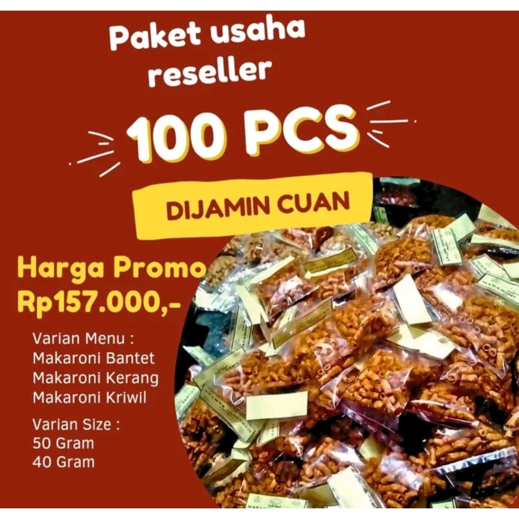 

Paket Usaha Riseller Modal 150 Ribuan, Dapet 100 PCS! COCOK BUAT JUALAN