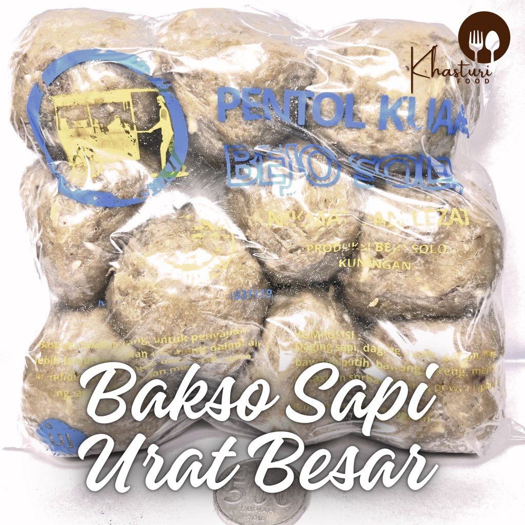 Bakso Sapi Urat Besar Halal (Daging Sapi Segar)