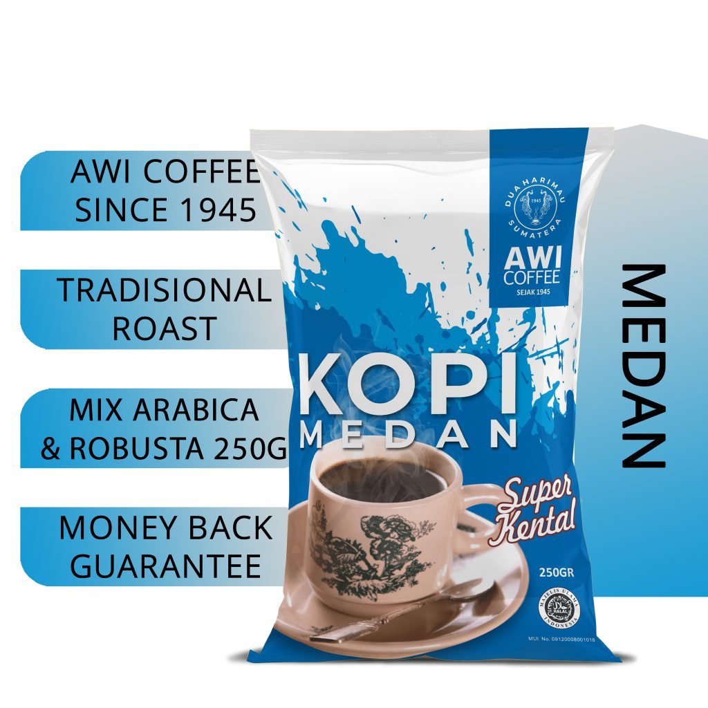 

[oddsolshop] pekanbaru/Awi Coffee Kopi Medan Kental Super 250GR Instant Coffee Powder Bubuk Premium