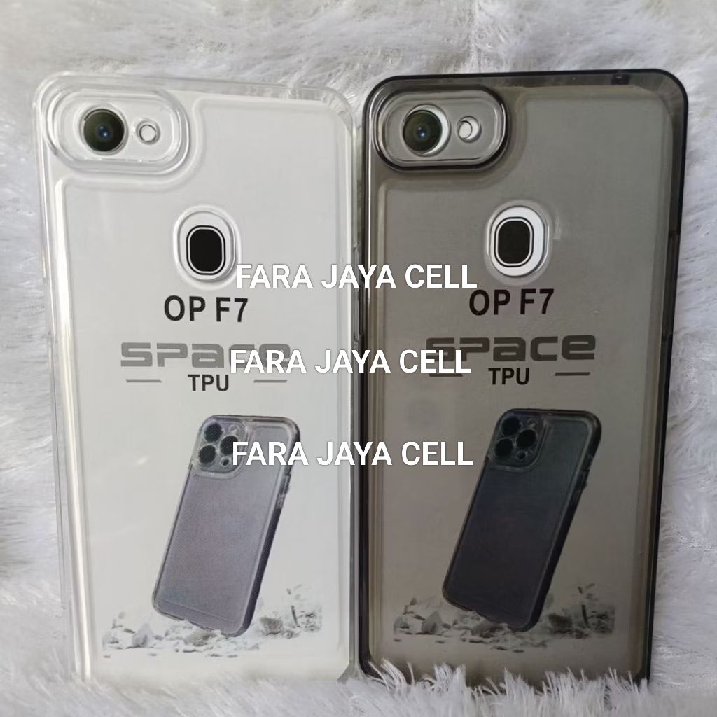 Soft Case Original Space Bening OPPO F7 Casing Transparan Pelindung Camera