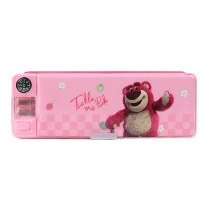 

Kotak Tempat Pensil Karakter Lotso Magnet Untuk Anak TK SD Lengkap Dengan Rautan Disney Kado Anak