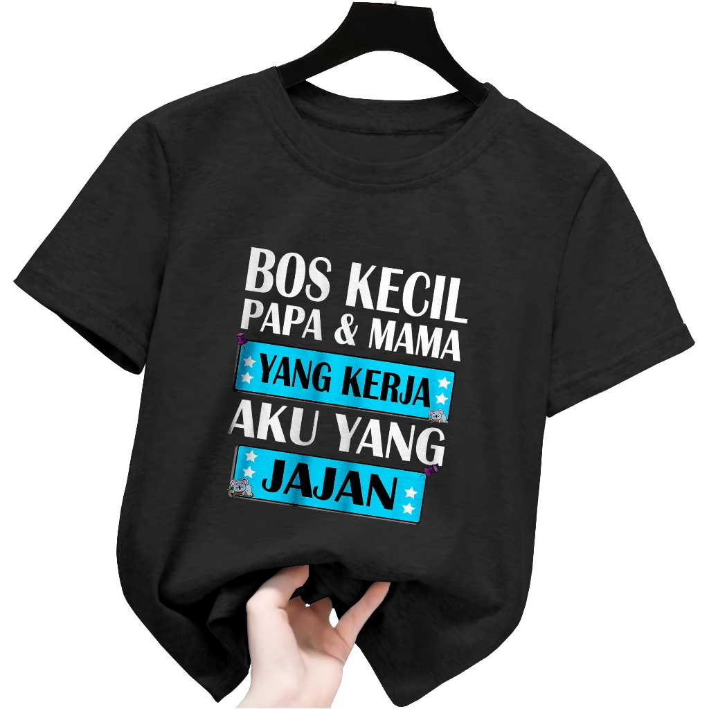 Kaos Anak Gambar Dan Kata Kata Kaos Motif Kaos Distro Anak Pria Dan Wanita Motif BOS KECIL