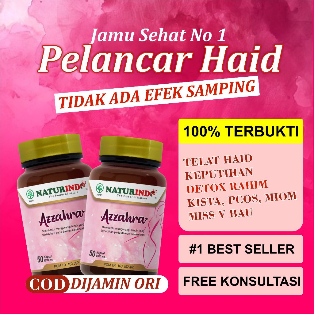 Obt Pelancaran Menstruasi Telat Datang Bulan Haid Pelancar Haid PCOS Ampuh