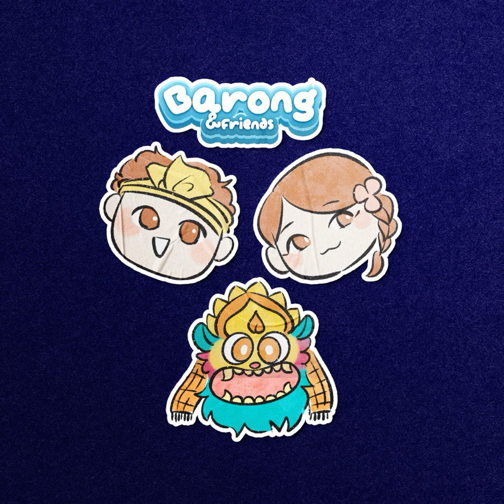 

Sticker Barong & Friends vol.01 – Stiker Lucu Karakter Komik & Webtoon Bali ±6cm