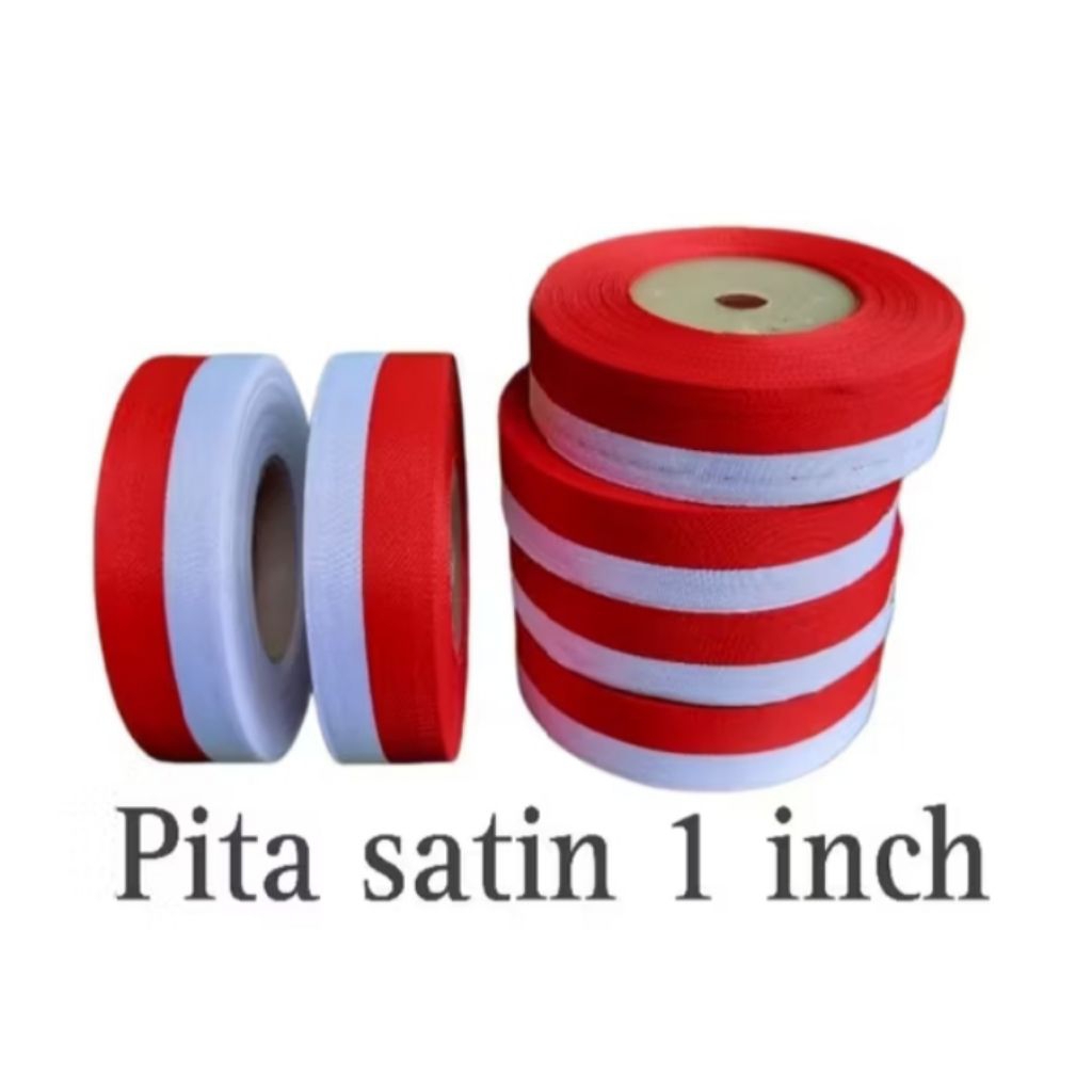 

pita merah putih ukuran 1inci harga 1rol