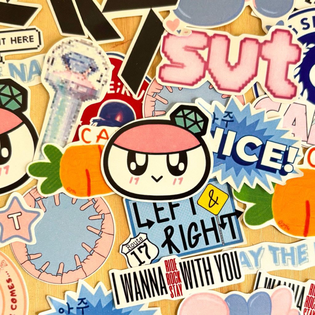 

Seventeen Deco Sticker Pack include 20pcs Waterproof Korean Aesthetic Kpop Vintage Phonecase