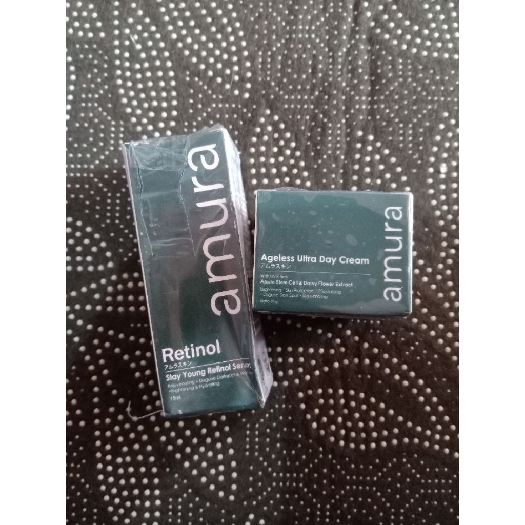 [New] Amura ageless ultra day cream dan serum retinol