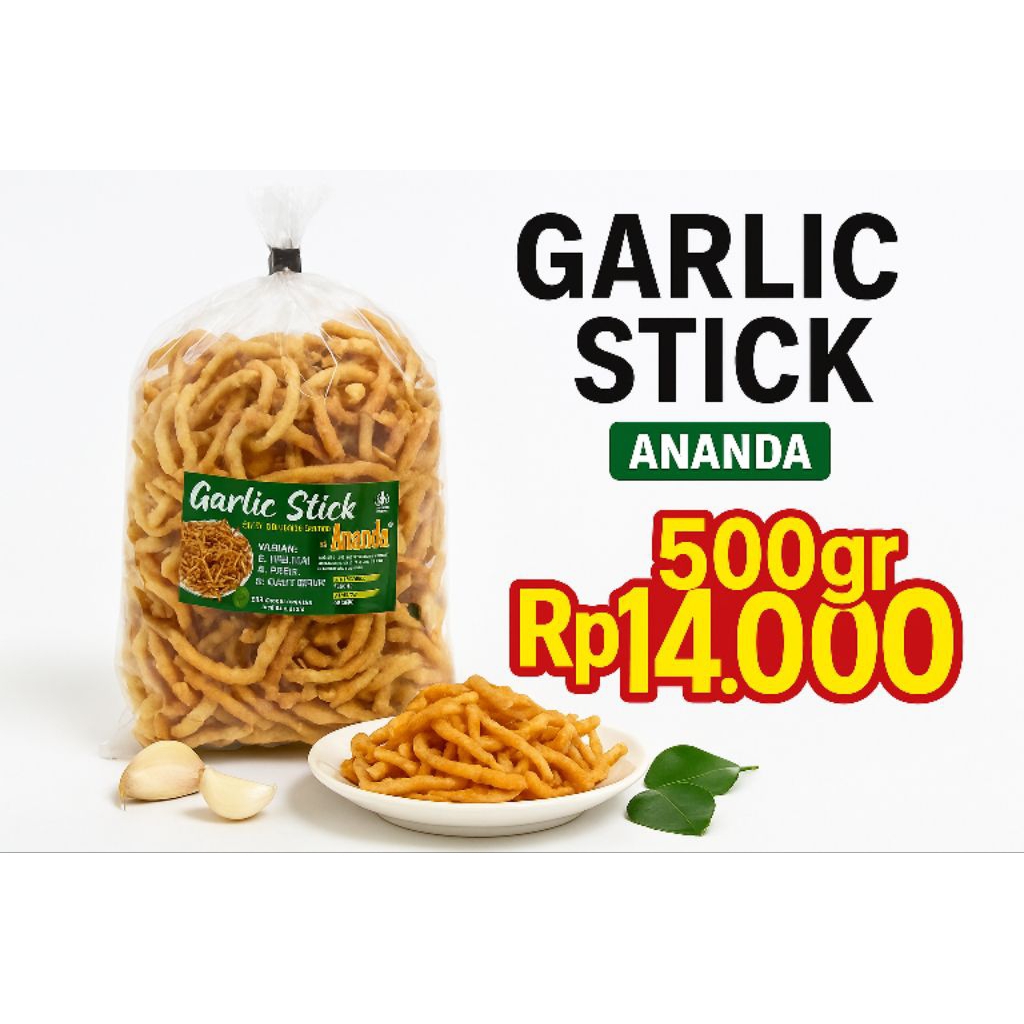 

garlic stick/stik bawang 500 gram