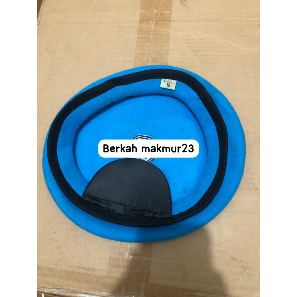 Topi Baret Camel biru muda Provos polri