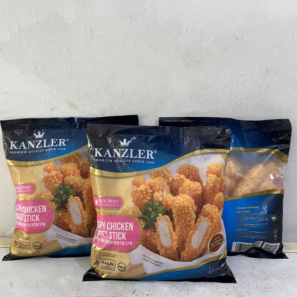

Kanzler crispy chicken nugget STICK 450 gram | kanzler nugget stick | nugget stick kanzler | stick nugget