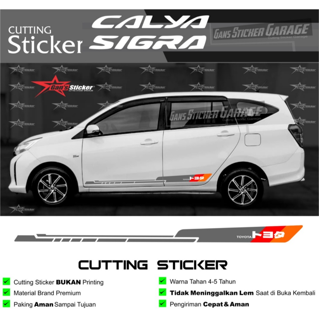 Sticker Variasi Mobil Daihatsu Sigra Toyota Calya