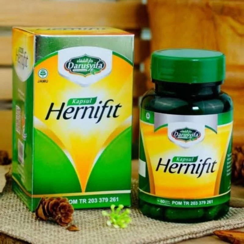 HERNIFIT Obat Hernia Turun Berok Darusyifa BPOM Isi 60 Kapsul