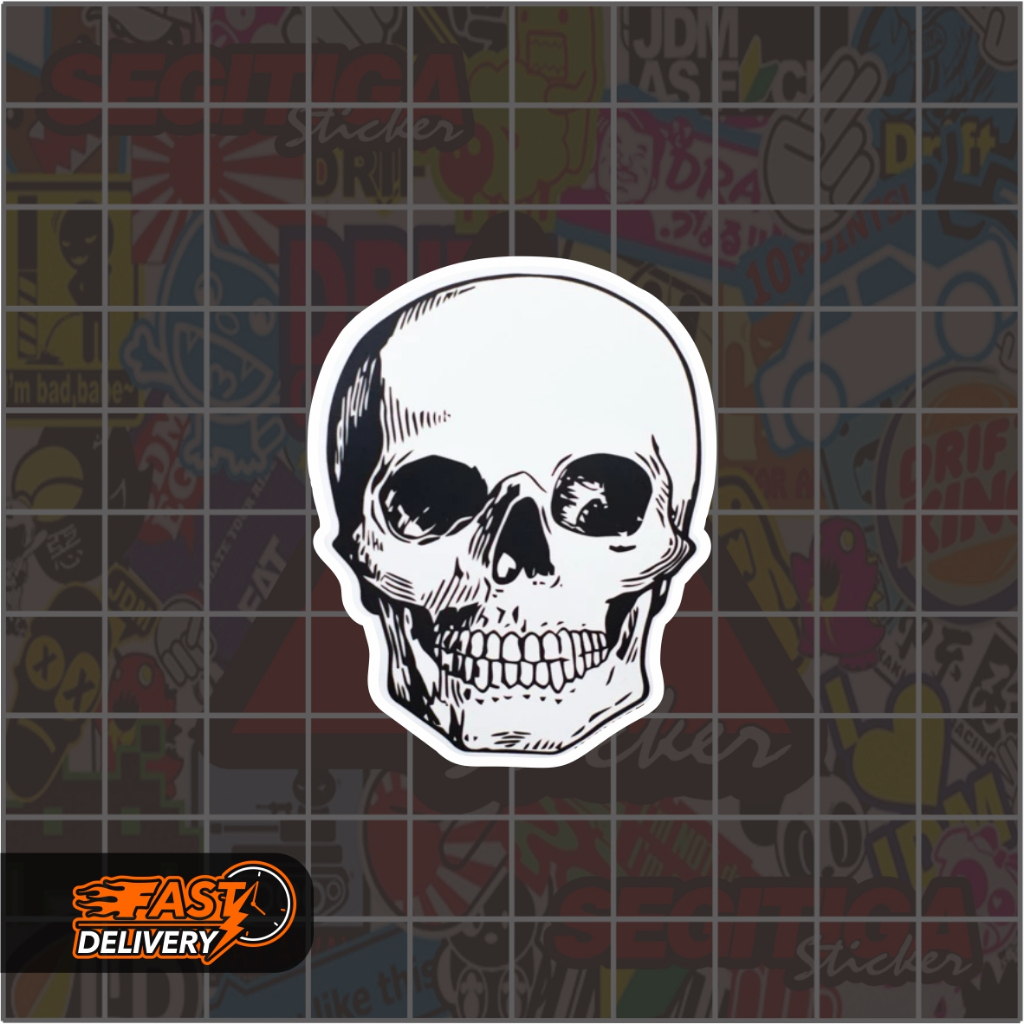 

Sticker Skull Ukuran 4 x 5 Cm