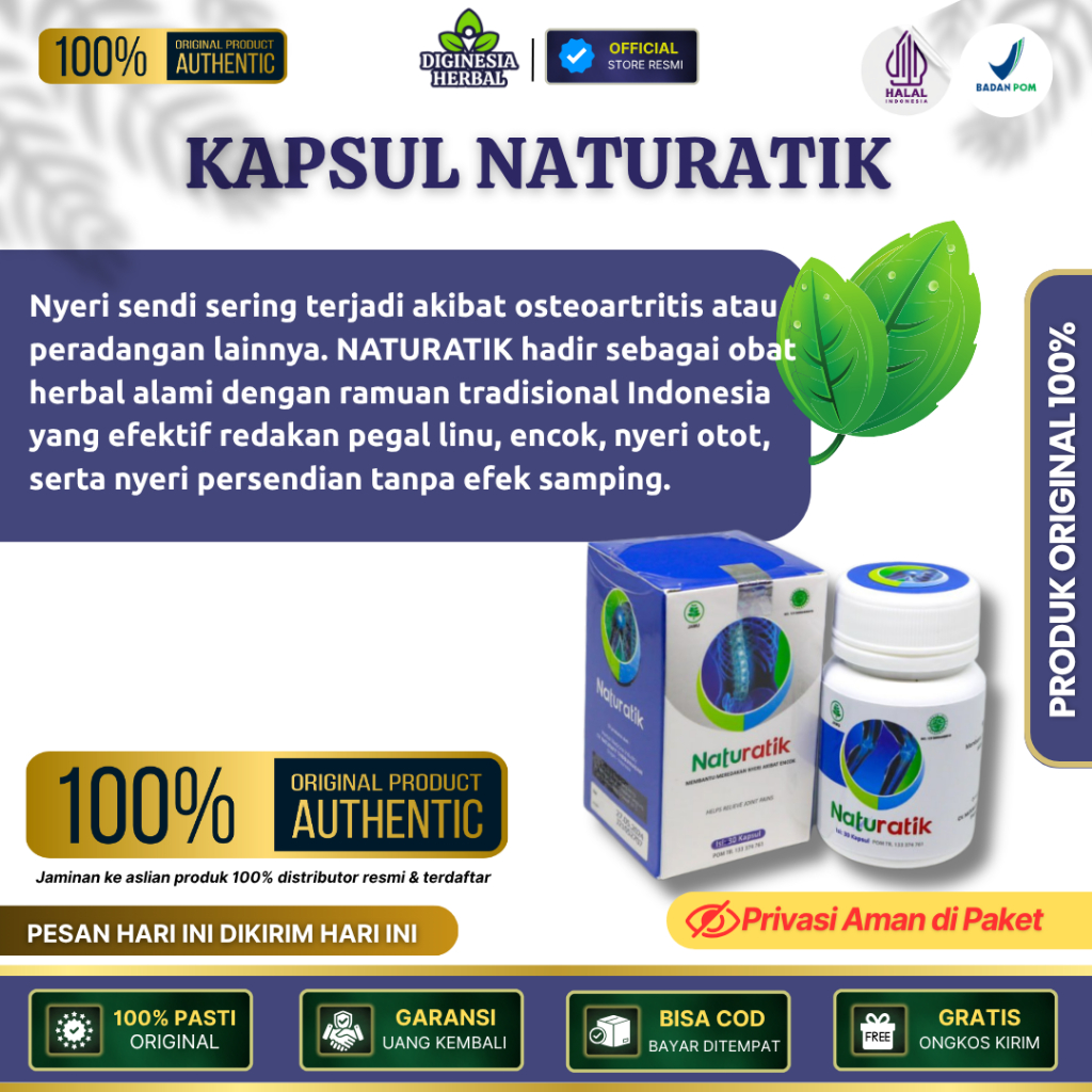 Naturatik - Obat Asam Urat, Nyeri Sendi, Rematik | Obat Herbal Alami Original Terlaris