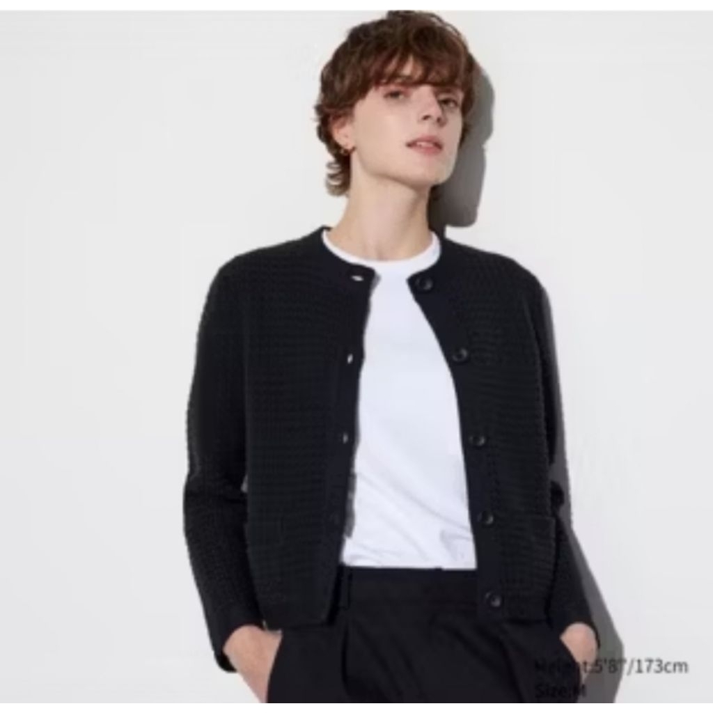 UNIQLO Knitted Jacket Black