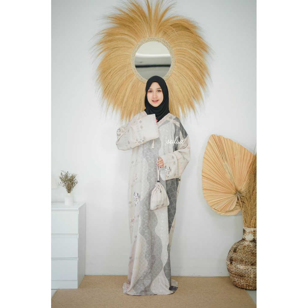 LIONEL ABAYA SIZE L DEWASA - mukena abaya sholat terbaru 354 by Jihan salsa