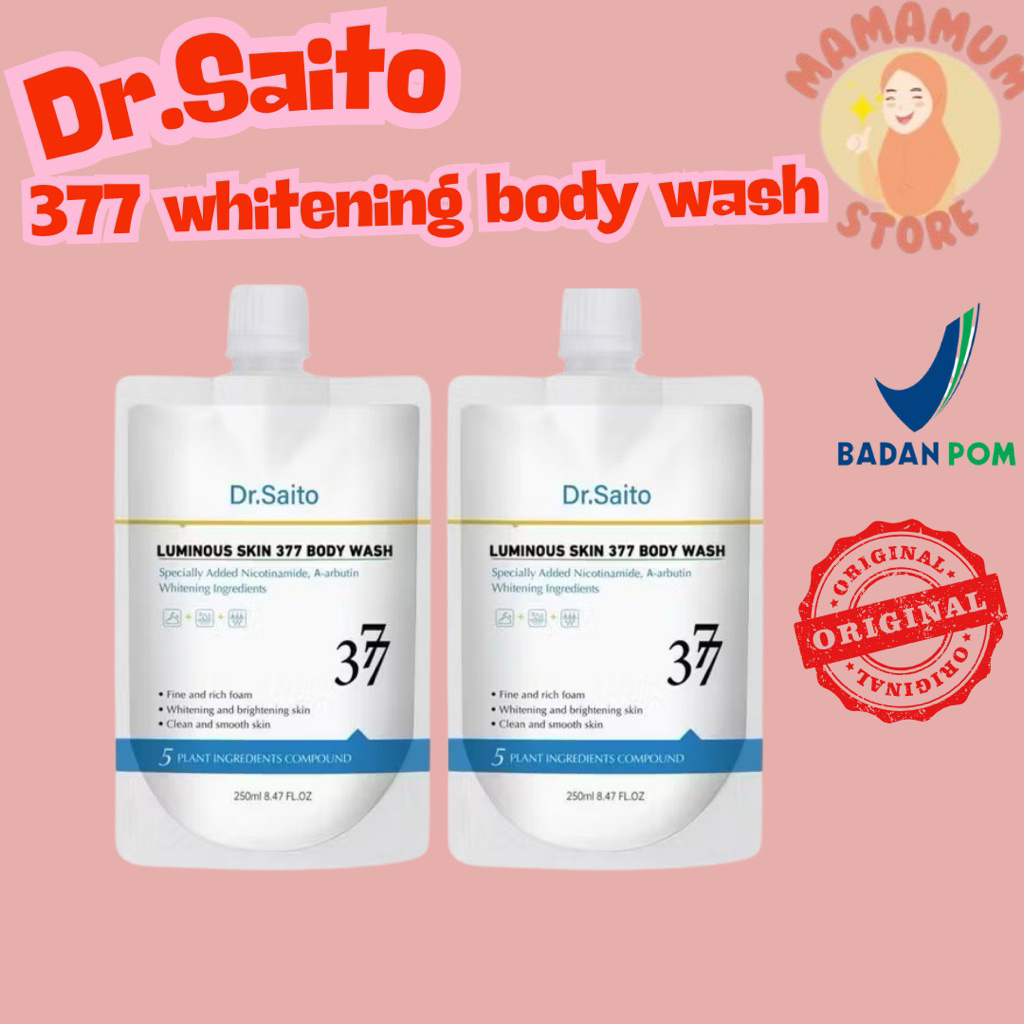 DR. Saito 377 Luminous Skin 377 Body Wash / Sabun Mandi Pemutih