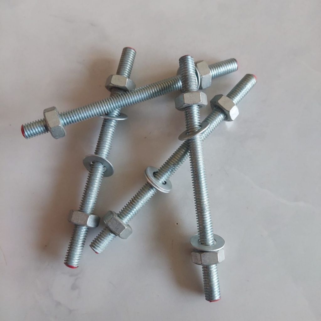 AS drat M8 12cm plus double mur double ring anti karat dan korosi