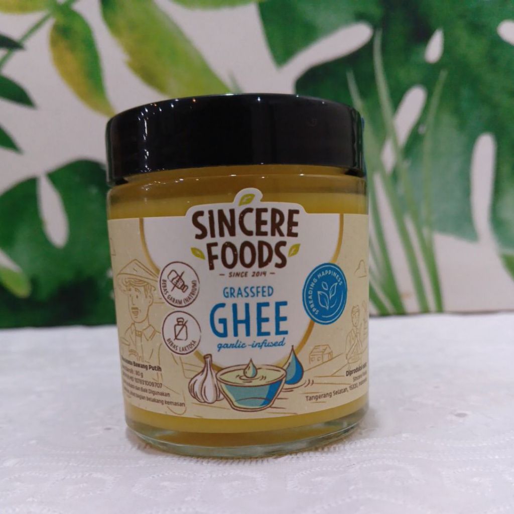 

Sincere Food Grassfed Ghee Garlic 80gr