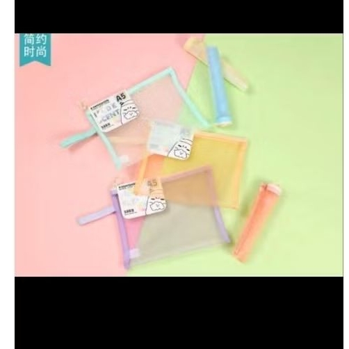 

POUCH / KANTONG JALA SERBAGUNA WARNA PASTEL POLOS A5 XL5121