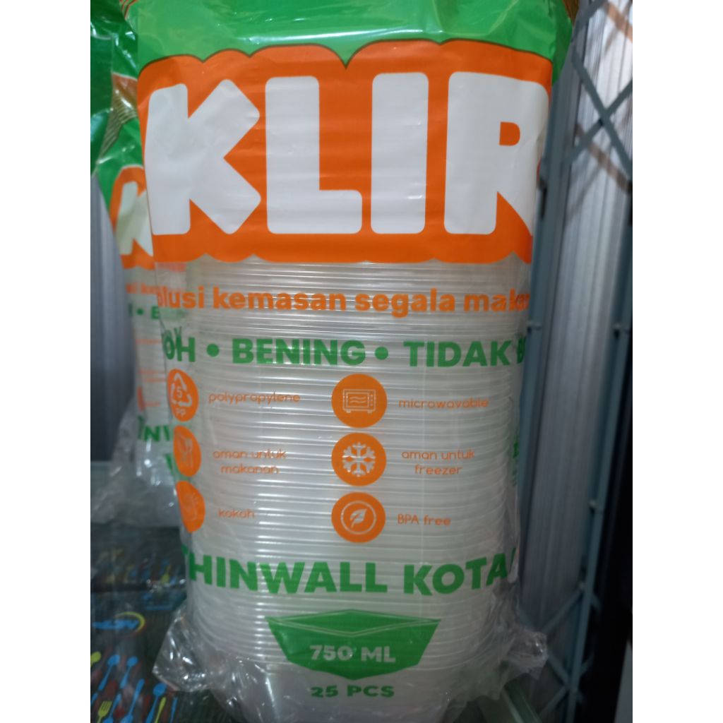 KLIR THINWALL KOTAK 750ML