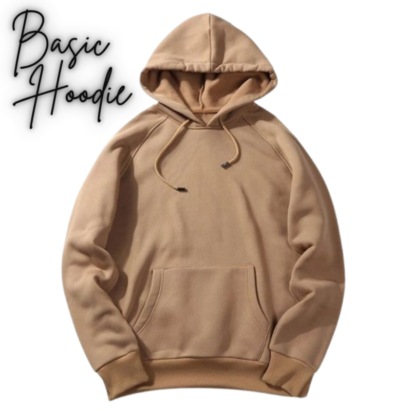 ODECU Hoodie Polos PRIA WANITA Premium Tebal Basic Jumper Sweater Tudung Warna COKSU