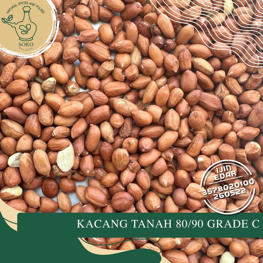 

Kacang Tanah Mentah Size 80/90 Import Grade C