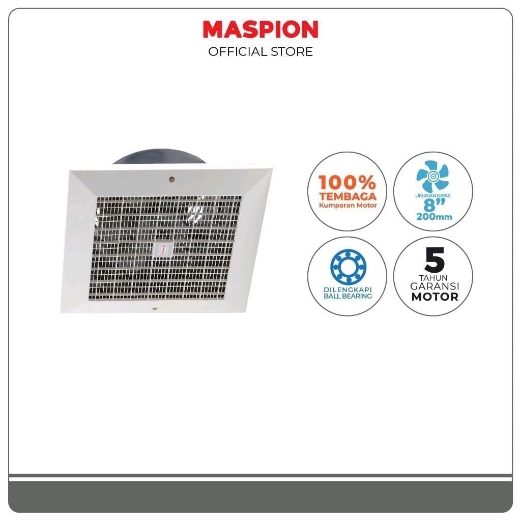 Maspion Cef 20 Ceiling Exhaust Fan Kipas Angin Hisap 8 inch 20cm Cef20 Maspion Cef20