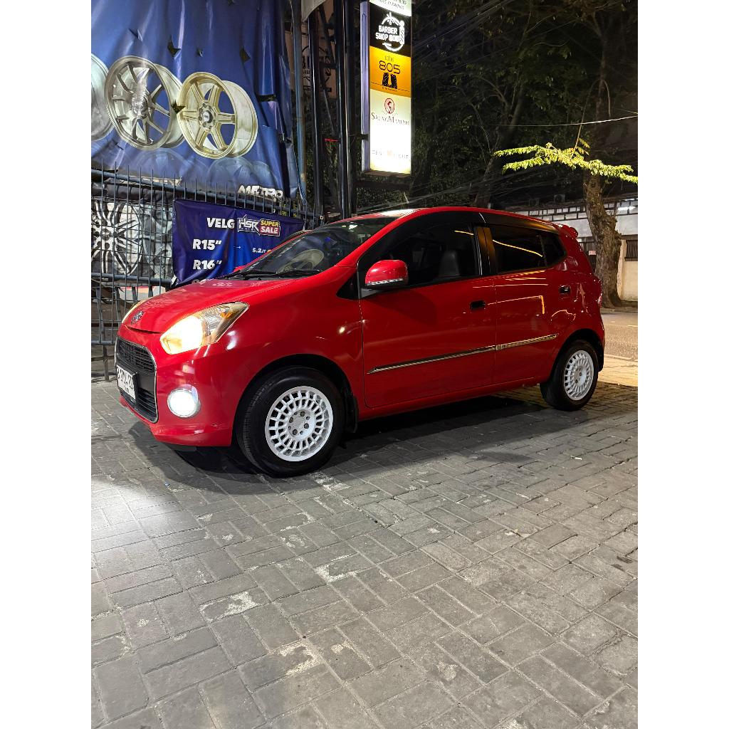 Paket Velg Mobil Racing Harga Termurah Ring 14 Daihatsu Ayla HSR FUTBULS Plush Ban Accelera