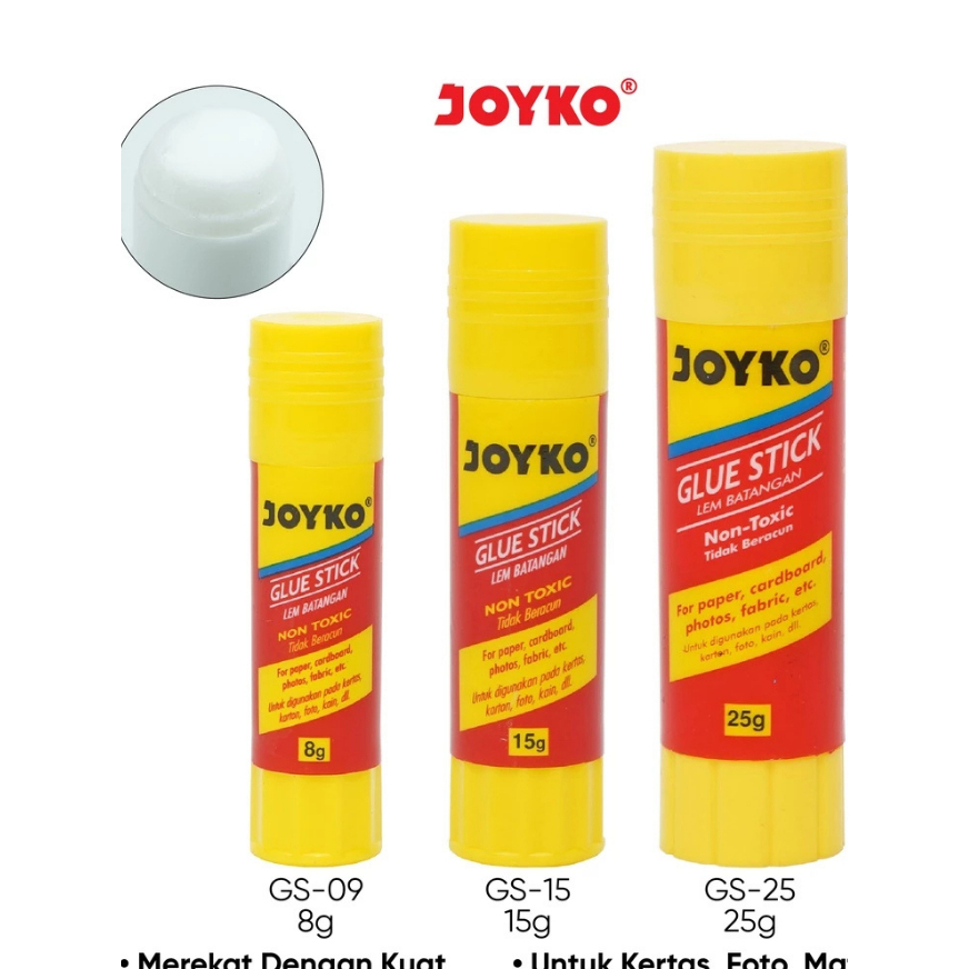 

MVP Lem Stick Joyko 8gr Lem Kertas Batang Lem Stik Putar