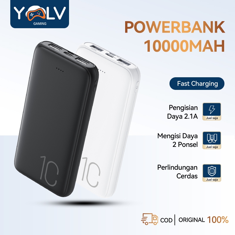 kivee Powerbank 10000mAh + Fast Charge 2.4A Real Capacity