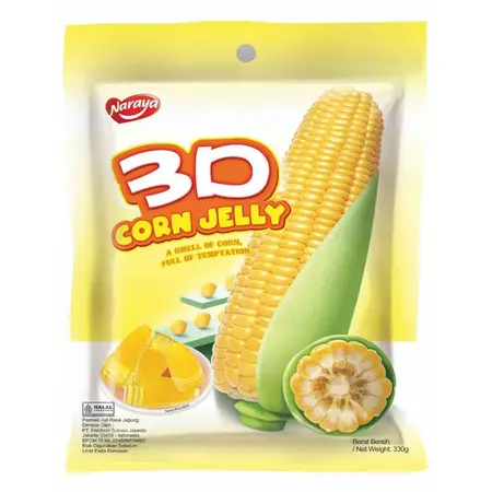 

Naraya Corn Jelly Candy Permen Jagung Ukuran 330gr