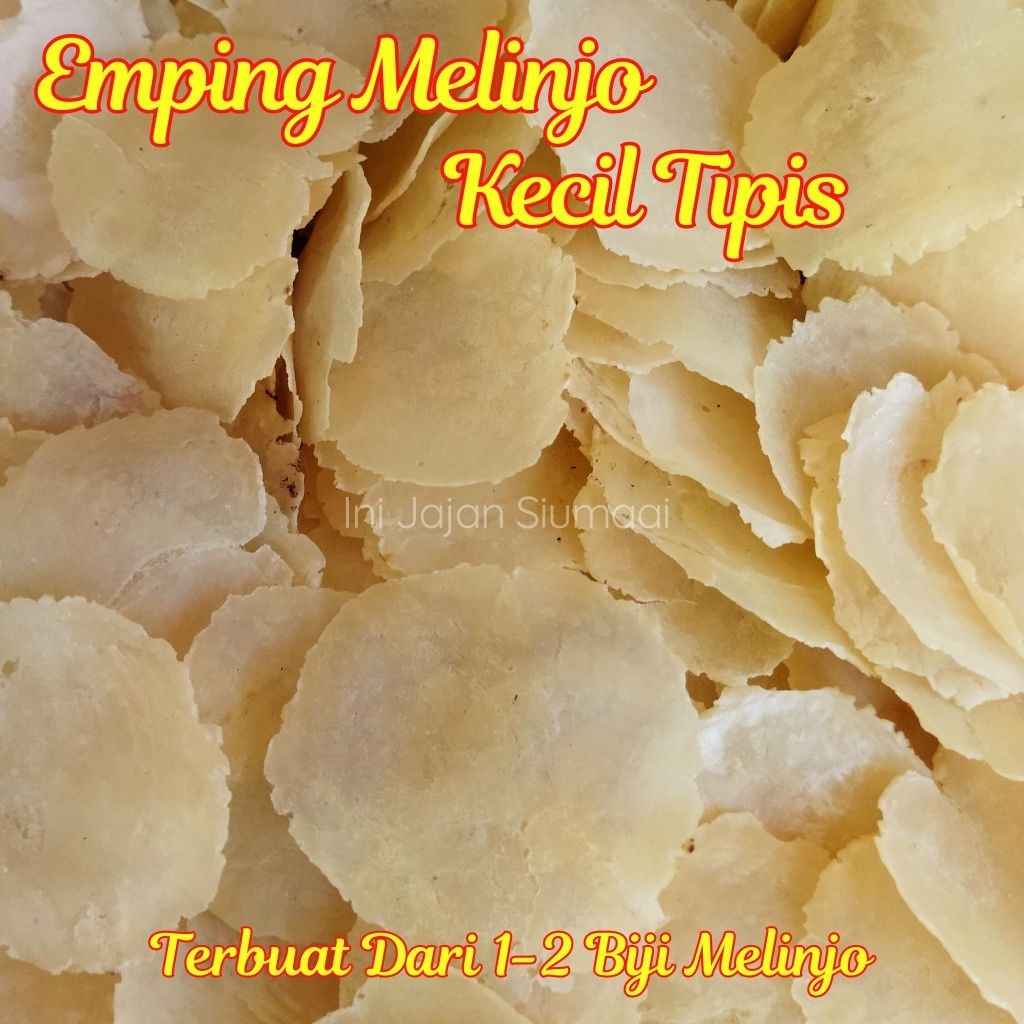 

Emping Melinjo Tipis Kering 1kg - Terbuat Dari 1-2 Biji Melinjo